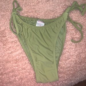 Olive green bikini bottoms